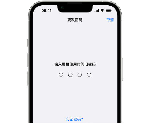 溧阳iPhone屏幕维修分享iPhone屏幕使用时间密码忘记了怎么办 