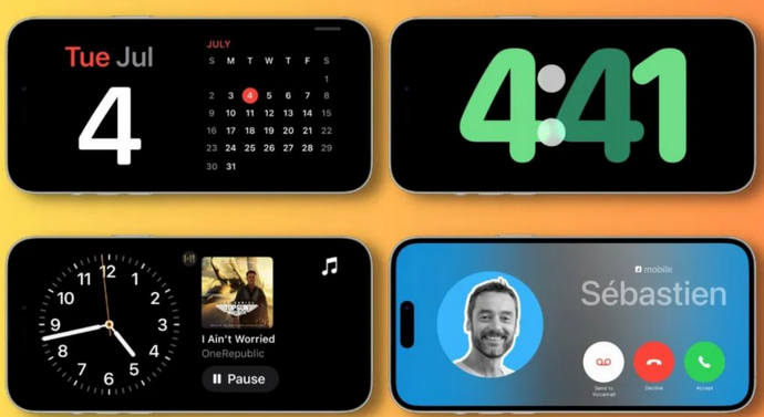 溧阳苹果手机维修分享iOS17横屏充电待机显示有什么好处 
